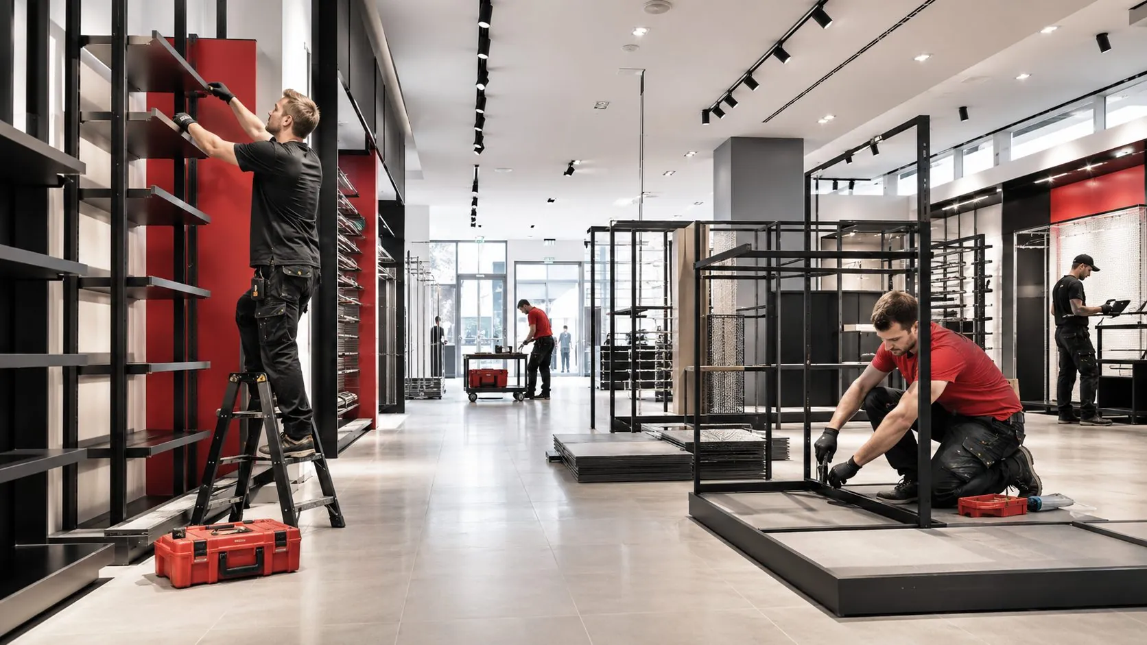Ladenbau und Regalmontage durch MontageCrew-NRW